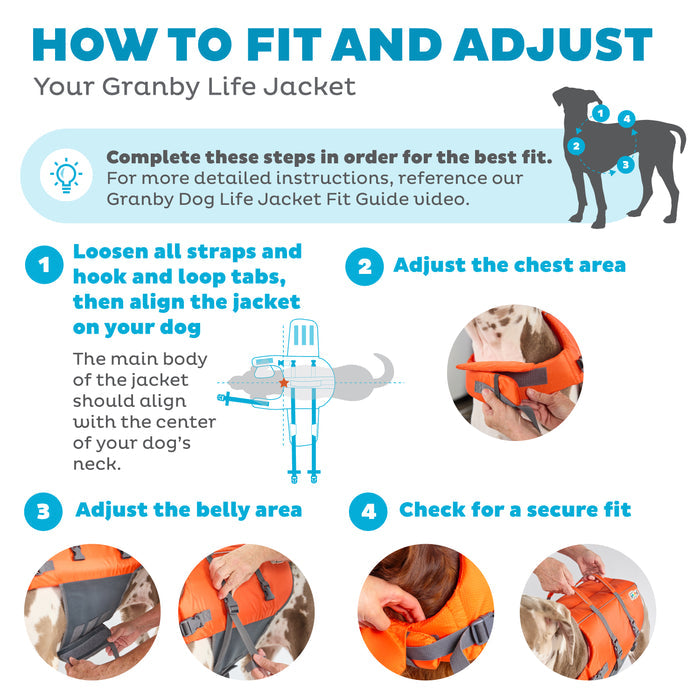 Outward Hound Granby Splash Life Jacket Orange