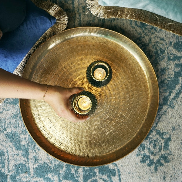 PAPLĀTE D37CM, AUGSTA MALA, ZELTA KR., ALUMĪNIJS
