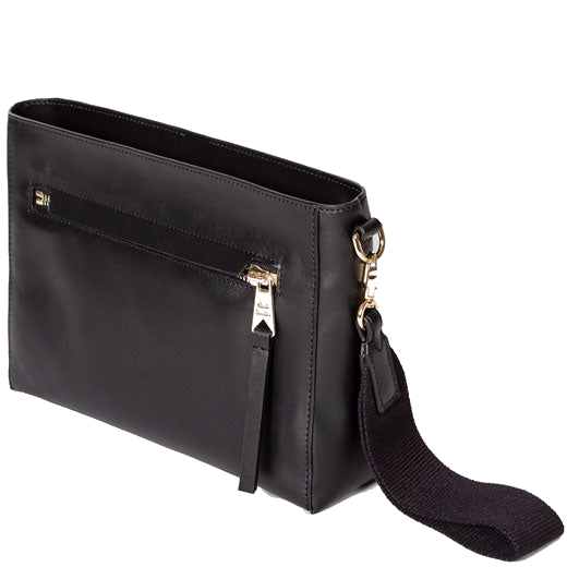 This Paul Smith Black Leather Wash Bag with Painted Stripe Detailing features a zip-top fastening.