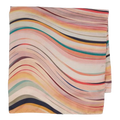 Paul Smith's Dusky Swirl Squared Silk Twill Scarf has hand-rolled edges to give a luxurious finish and is soft to the touch.