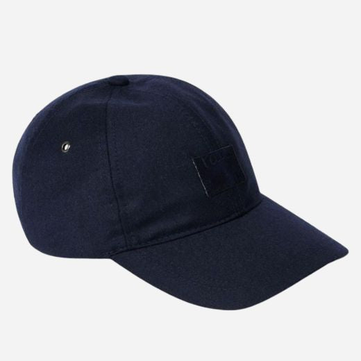 Paul Smith Men's Anson Navy Blue Merino Wool Blend Cap