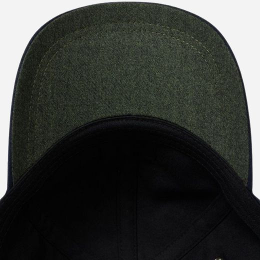 Paul Smith Men's Anson Navy Blue Merino Wool Blend Cap