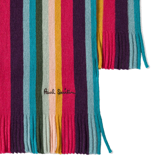 paul smith artist stripe scarf close