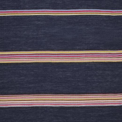 This Men's Signature Stripe Navy Silk-Blend Scarf by Paul Smith is lightweight and soft to the touch.