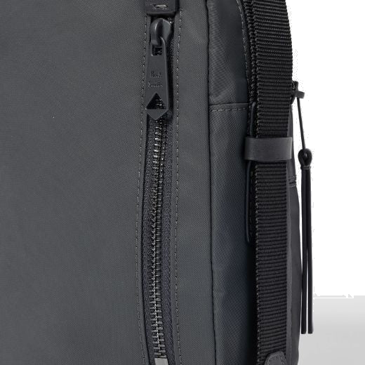 This Paul Smith Men's Slate Grey 'Shadow Stripe' Trim Flight Bag is lightweight and great for travels as it is spacious.