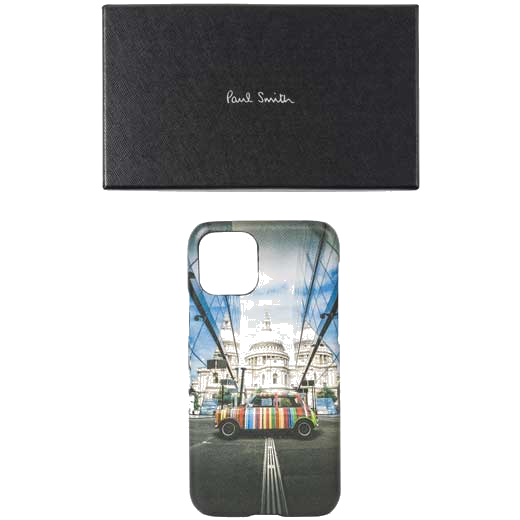 This Paul Smith Mini Print iPhone 11 Pro Case will be presented inside a black gift box.
