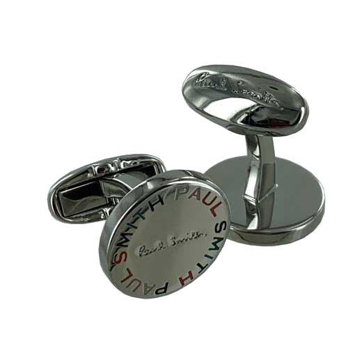 The Paul Smith brand name has been engraved onto the back of the closure of these cufflinks.