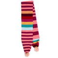 This Pink Stripe Knitted Wool Pom-Pom Scarf was designed by Paul Smith.