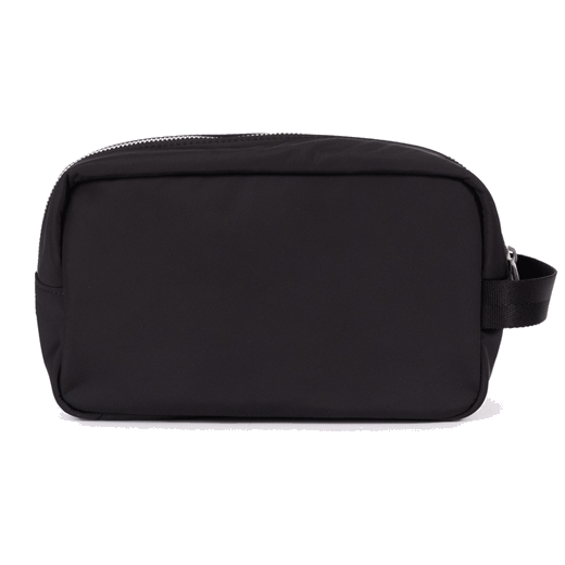 This PS Zebra Recycled Polyester Wash Bag by Paul Smith has a side grab handle.