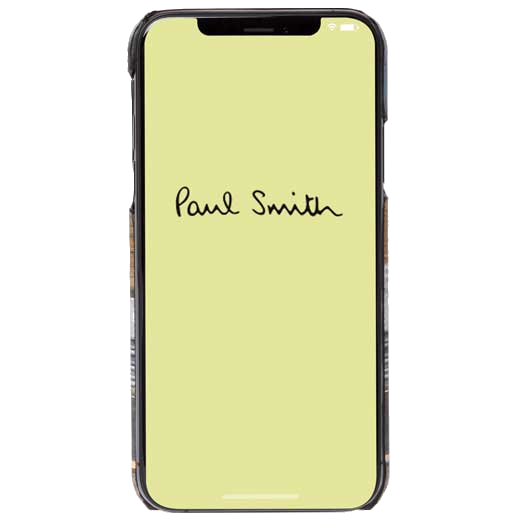This Paul Smith Racing Mini Print iPhone X Case has been made out of calf leather.
