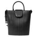 Paul Smith Shadow Stripe Brown Leather Bucket Bag