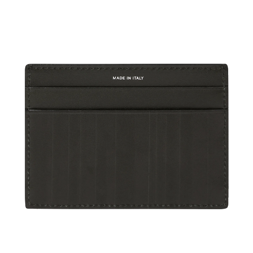 This Paul Smith Shadow Stripe Dark Green 3CC Leather Card Holder comes in a gift box.