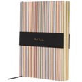 This Signature Stripe A5 Lined Notebook has been designed by Paul Smith.