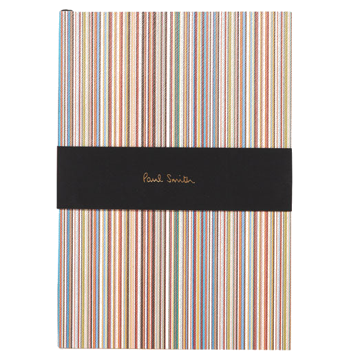 This Paul Smith Signature Stripe A5 Lined Notebook has been drafted out of paper.