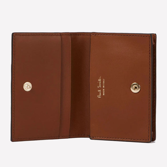 Paul Smith compact card holder comes with space for 3 credit cards.
