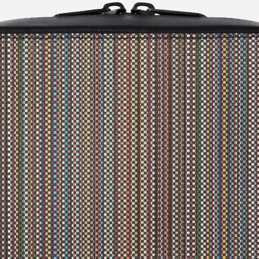 The Signature Stripe Coated Canvas Cross Body Bag with Dual Zip by Paul Smith.