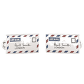 These Silver Airmail Cufflinks are designed by Paul Smith.