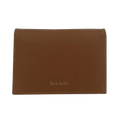 This Paul Smith Smooth Tan  3CC Folded Coin Purse features the Signature Stripe design on the interior.