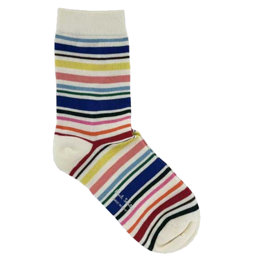 These cotton Paul Smith socks come with a multi colour striped design pattern.