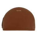 This Paul Smith brown coin purse comes with a zipped locking method.