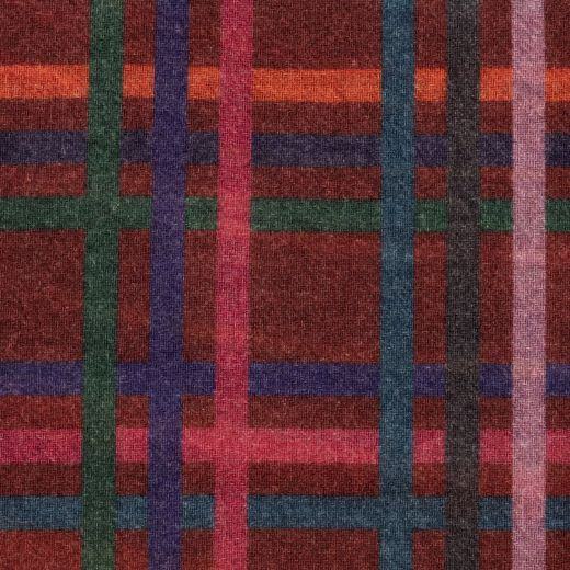 This Women's Cashmere Blend 'Midnight Swirl' Check Scarf by Paul smith can be reversed and worn on either side and is branded with a stitched Paul Smith label.