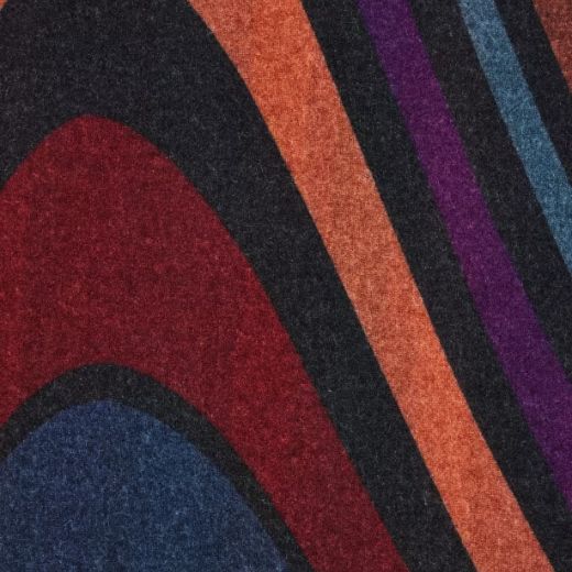 The Women's Midnight Swirl Black Lightweight Wool Scarf by Paul Smith.