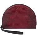 This Paul Smith Women's Mock Lizard Burgundy Moon Purse features 6 internal card slots.