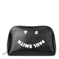 This Paul SmithWomen's 'PS Happy' Black Make-Up Bag features a gold zip.