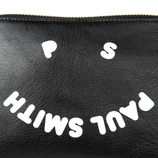 This Paul Smith Women's 'PS Happy' Black Make-Up Bag will be presented inside a black dust bag.