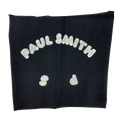 This Paul Smith ladies scarf is made from a black wool material.