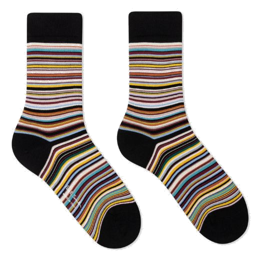 These Women's Signature Stripe Cotton Blend 3 Pack Socks by Paul Smith make a lovely gift for her and can be worn anytime of the year as they will keep you warm but are also breathable.