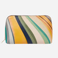 The Paul Smith Women's 'Swirl' Print Leather Cosmetic Pouch by Paul Smith.