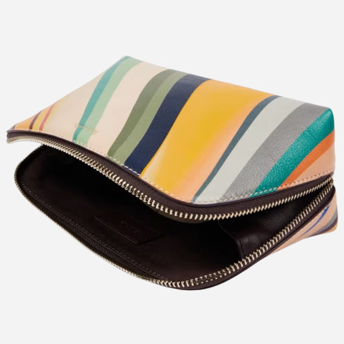 Inside the Paul Smith Women's 'Swirl' Print Leather Cosmetic Pouch.