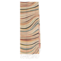 This Women's Wool & Cashmere Blend Check Swirl Scarf by Paul Smith is made out of a mix of wool and cashmere to give it a soft texture.