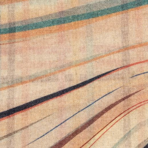 Paul Smith's Women's Wool & Cashmere Blend Check Swirl Scarf is lightweight but will keep you warm during the winter months.