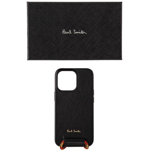 This Paul Smith X Native Union iPhone 13 Pro Case with Lanyard will be presented inside a black gift box.