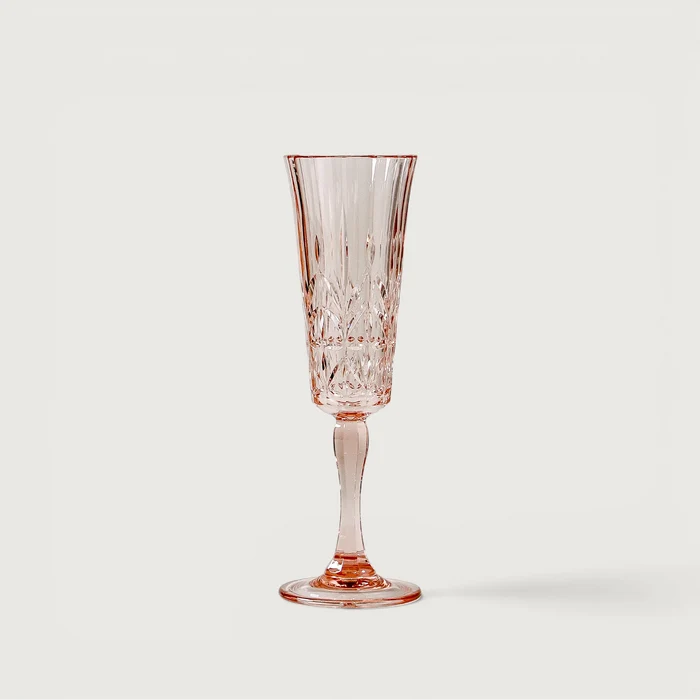 Pavilion Acrylic Champagne Flute Pale Pink