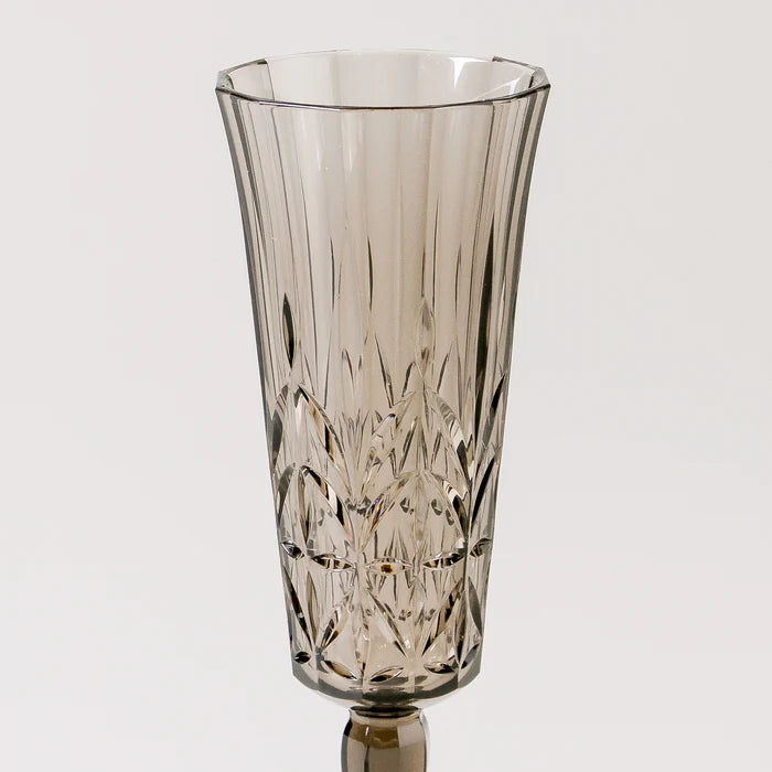 Pavilion Acrylic Champagne Flute Smoke