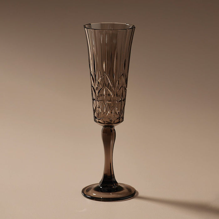 Pavilion Acrylic Champagne Flute Smoke - Few and Far - Glassware