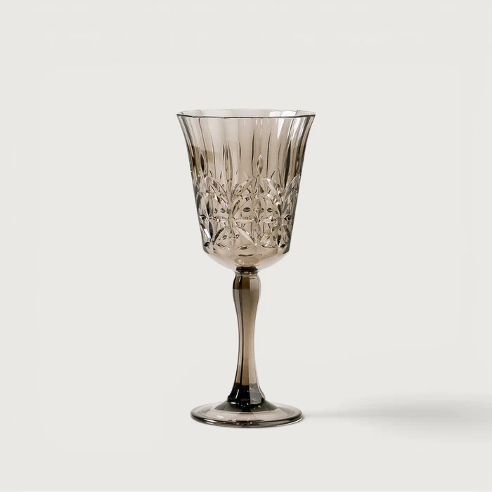 Pavilion Acrylic Wine Glass Smoke