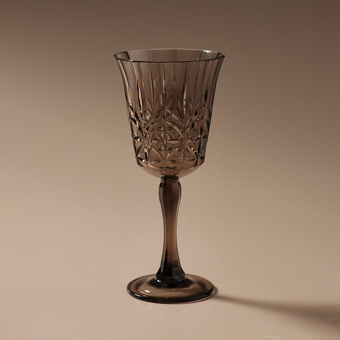Pavilion Acrylic Wine Glass Smoke
