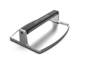 Silver Pit Boss Grills PB Griddle Press cooking tool with textured handle and branding.