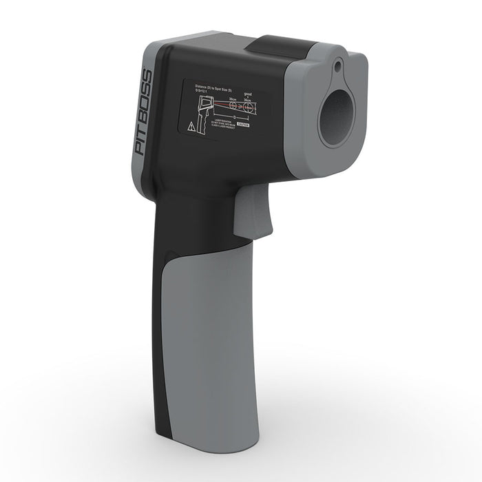 Pit Boss LCD Griddle Infrared Thermometer, grey, side angle