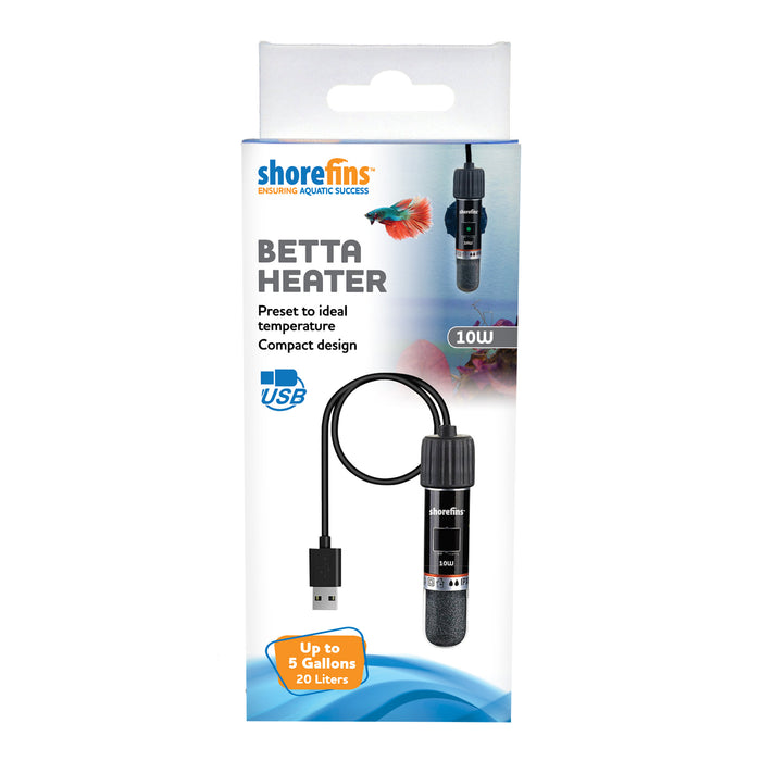Penn-Plax shorefins™ Betta Heater - 10W - USB Powered