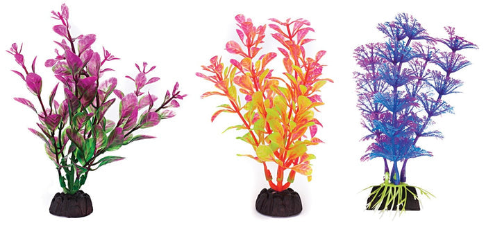 Penn-Plax Tide & Treasure™ Aqua-Plants 6-Piece - 4" Multicolor