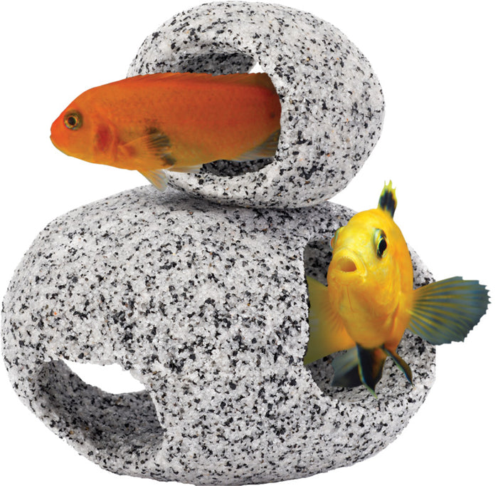 Penn-Plax Tide & Treasure™ Granite Hideaway - 2-Piece - Small & Medium