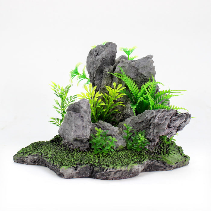 Penn-Plax Tide & Treasure™ Rockscape - Gray - Large