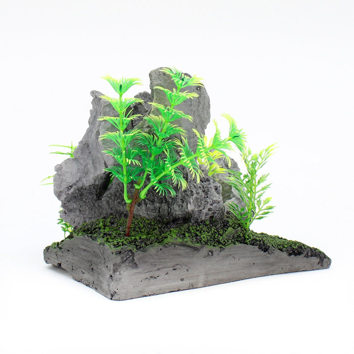 Penn-Plax Tide & Treasure™ Rockscape - Gray - Large