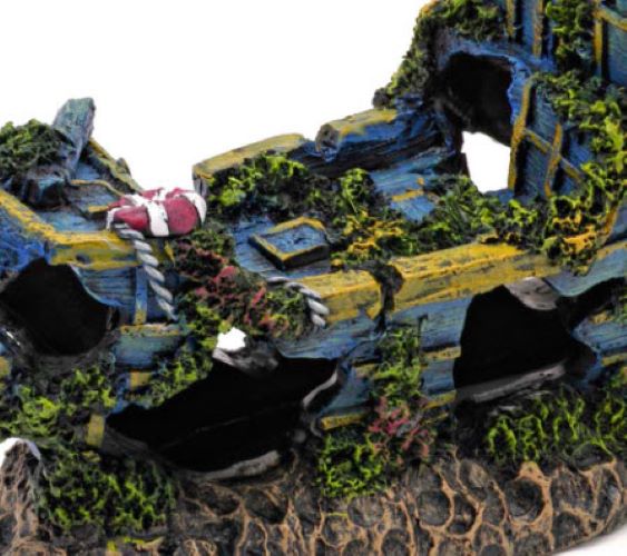 Penn-Plax Tide & Treasure™ Sunken Treasure Ship - Small