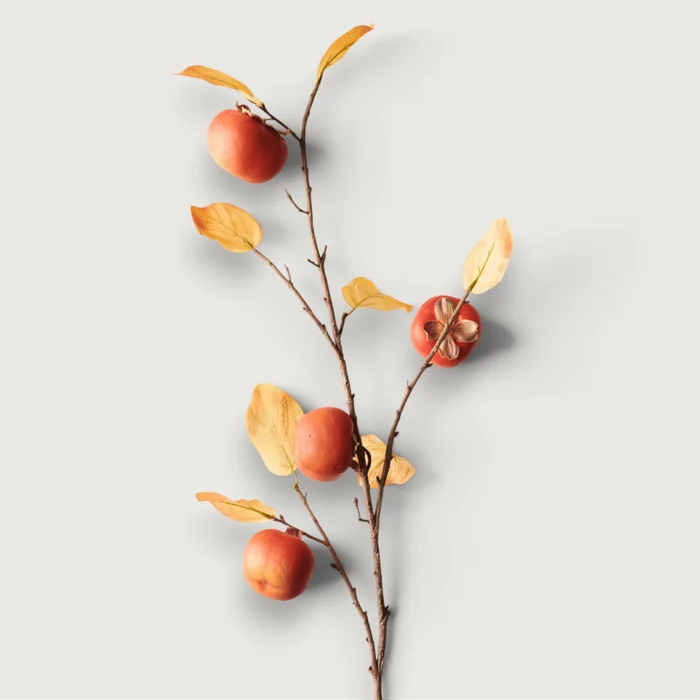 Persimmon Spray - Orange 100cm